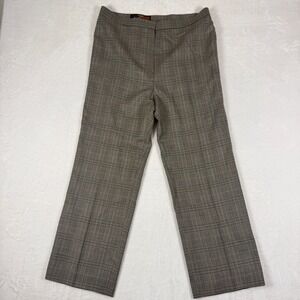 Vintage Glen Plaid Wool Cashmere Dress Pants Straight Leg Men's 33x26